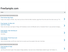 Tablet Screenshot of freesample.com